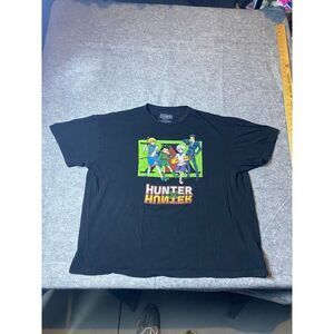 Hunter x Hunter Shirt Mens 2XL Black Gon Leorio Killua Kurapika Anime Tee